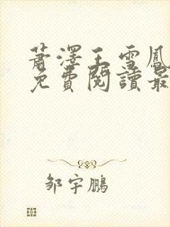 萧泽王雪凤小说免费阅读最新章节