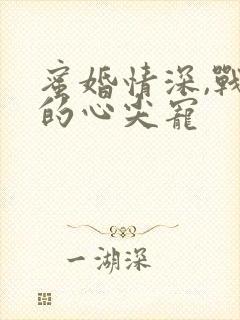 蜜婚情深,战少的心尖宠
