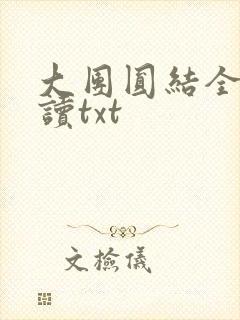 大团圆结全文阅读txt