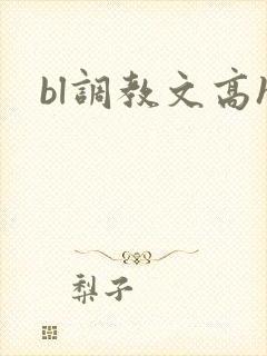 bl调教文高h
