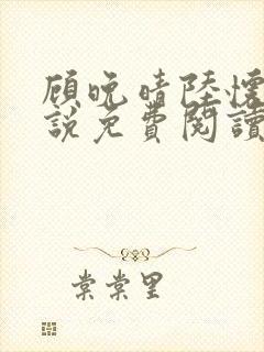 顾晚晴陆怀铮小说免费阅读最新章节