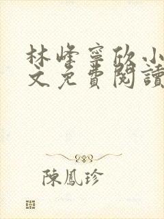 林峰宁欣小说全文免费阅读最新章节晚安阁