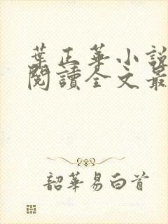 叶正华小说免费阅读全文最新章节更