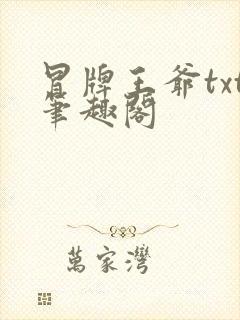 冒牌王爷txt笔趣阁封面