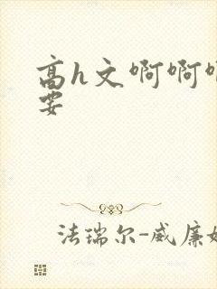 高h文啊啊啊不要