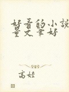 好看的小说高质量文笔好封面