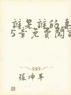 谁是谁的妻第15章免费阅读笔趣阁