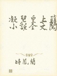 凝儿皇上薛贵妃小说全文阅读