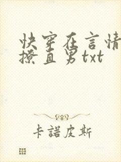 快穿在言情文里撩直男txt