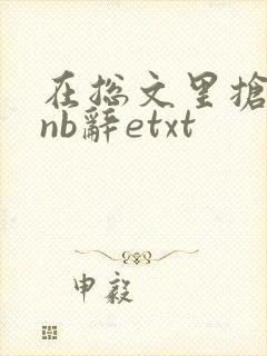 在总文里抢主角nb辞etxt