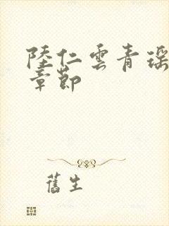 陆仁云青瑶全部章节封面