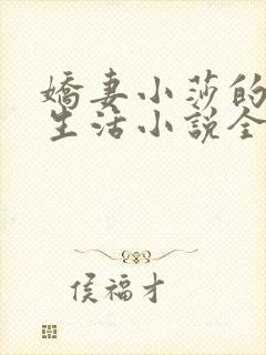 娇妻小莎的幸福生活小说全文阅读