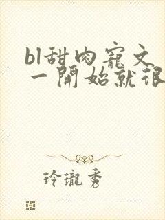 bl甜肉宠文 一开始就很宠