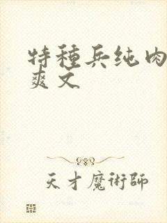 特种兵纯肉高h爽文