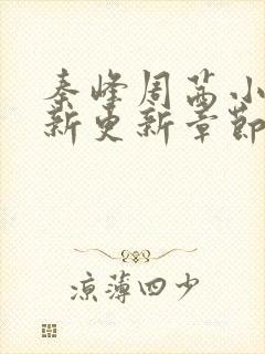 秦峰周茜小说最新更新章节免费阅读全文