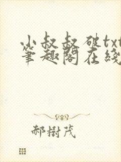 小叔叔破txt笔趣阁在线阅读