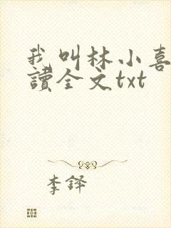 我叫林小喜全阅读全文txt