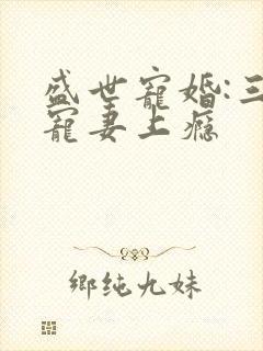 盛世宠婚:三爷宠妻上瘾