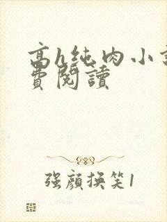 高h纯肉小说免费阅读