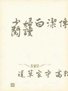 少妇白洁传在线阅读封面