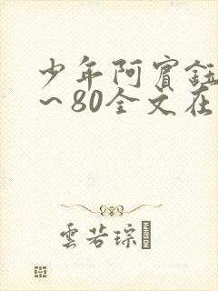 少年阿宾钰慧1～80全文在线阅读