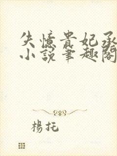 失忆贵妃承宠记小说笔趣阁