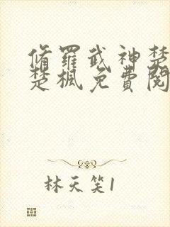 修罗武神楚枫和楚枫免费阅读封面