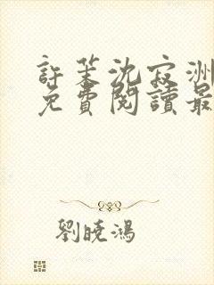 许茉沈寂洲全文免费阅读最新章节