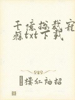 千亿总裁宠妻上瘾txt下载