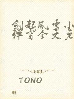 剑起风云小说无弹窗全文免费阅读