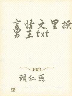 言情文里撩直男男主txt