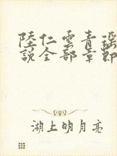 陆仁云青瑶的小说全部章节