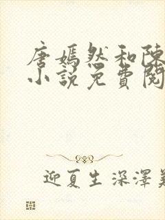 唐嫣然和陈万里小说免费阅读