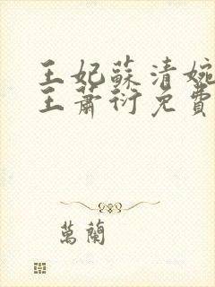 王妃苏清婉摄政王萧衍免费阅读