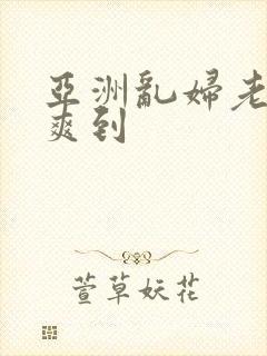 亚洲乱妇老熟女爽到封面