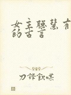 女主聪慧有谋略的古言