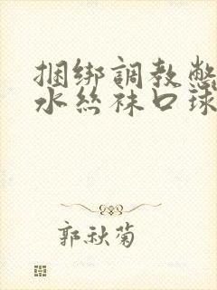 捆绑调教憋尿灌水丝袜口球小说