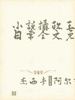 小说摄政王宠妃日常全文免费阅读