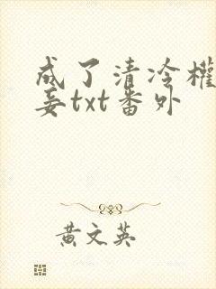 成了清冷权贵侍妾txt番外