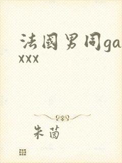 法国男同gayxxx