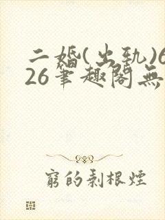二婚(出轨)626笔趣阁无弹窗