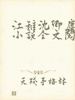 江稚沈卿尘免费小说全文阅读