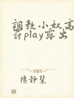 调教小奴高潮惩罚play露出