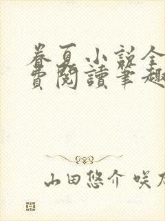 眷夏小说全文免费阅读笔趣阁