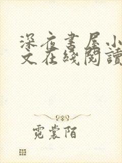 深夜书屋小说全文在线阅读