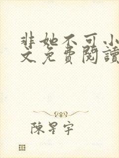 非她不可小说全文免费阅读无弹窗