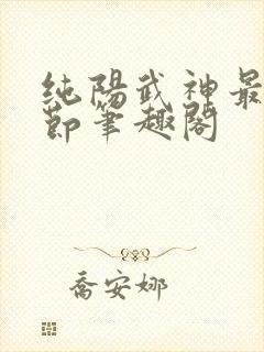 纯阳武神最新章节笔趣阁封面