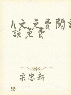 h文免费阅读小说免费