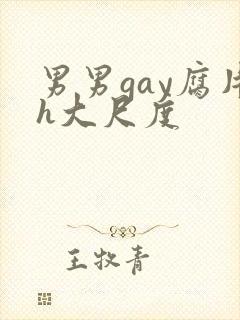 男男gay腐片h大尺度