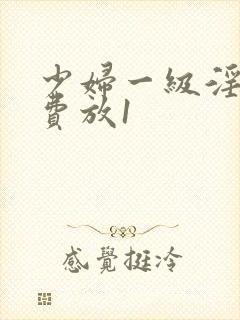 少妇一级淫片免费放1